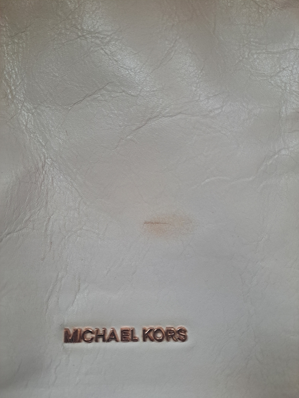 Michael Kors Devon Bone Color Leather Shoulder Bag with Tassel Charm - Picture 4 of 8